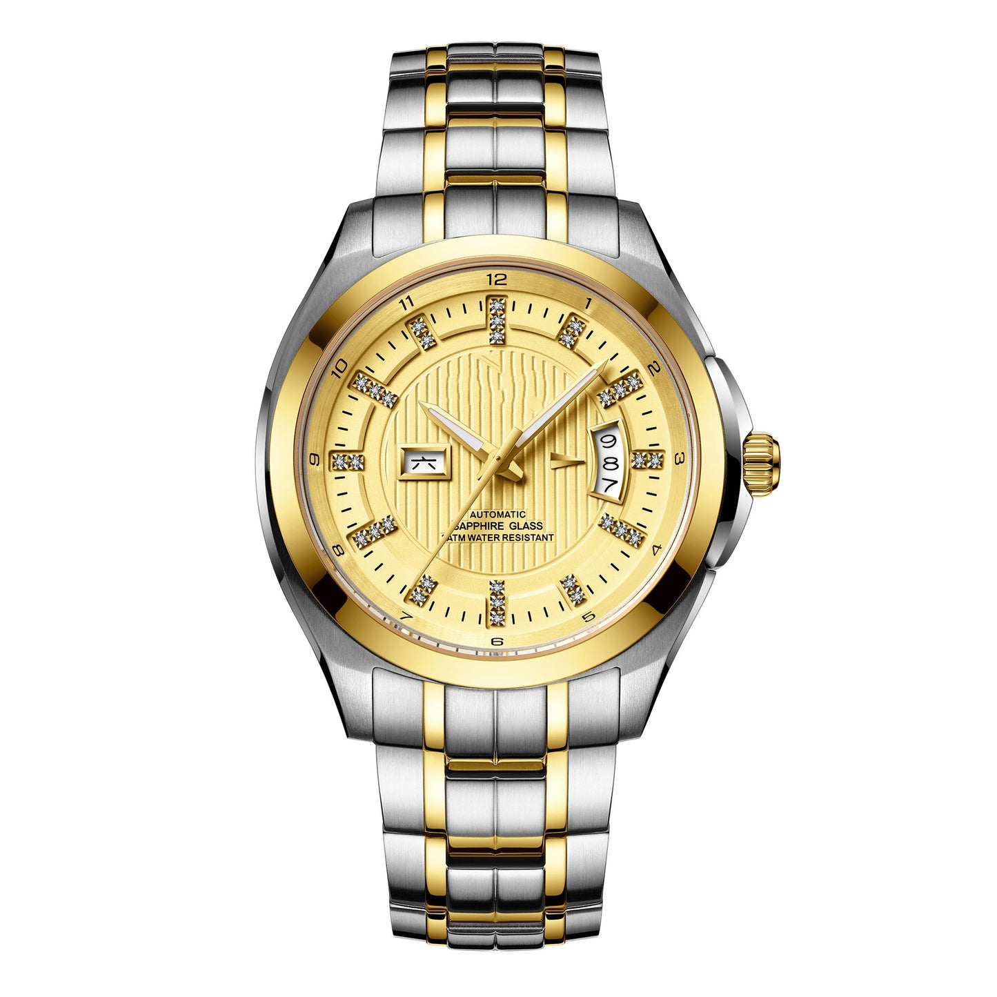 1045- new 41mm men's wristwatch with a new log model