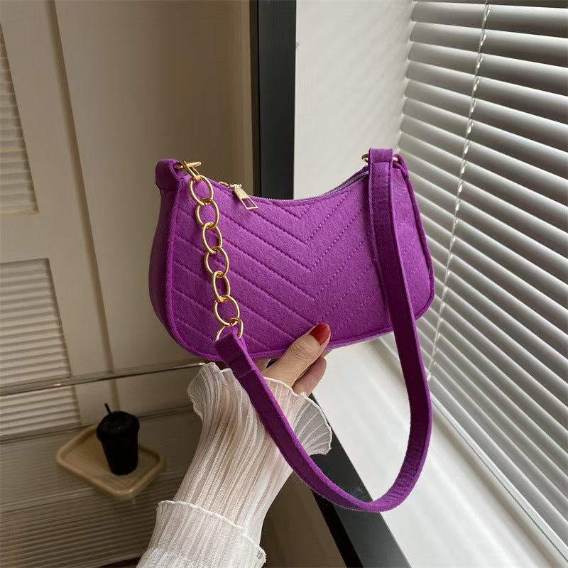 1059-Fresh retro crossbody bag temperament single shoulder western-style small square bag
