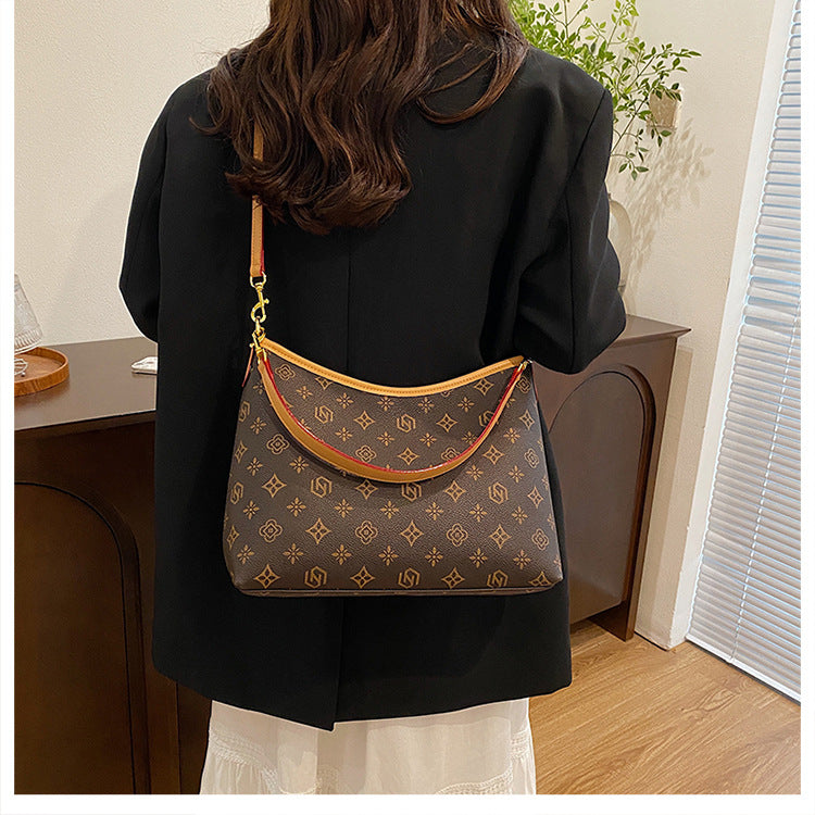 1078-New ladies' handbag with a trendy retro style and single shoulder design