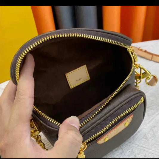 1063-Mini waist bag, shoulder cross chain women's bag