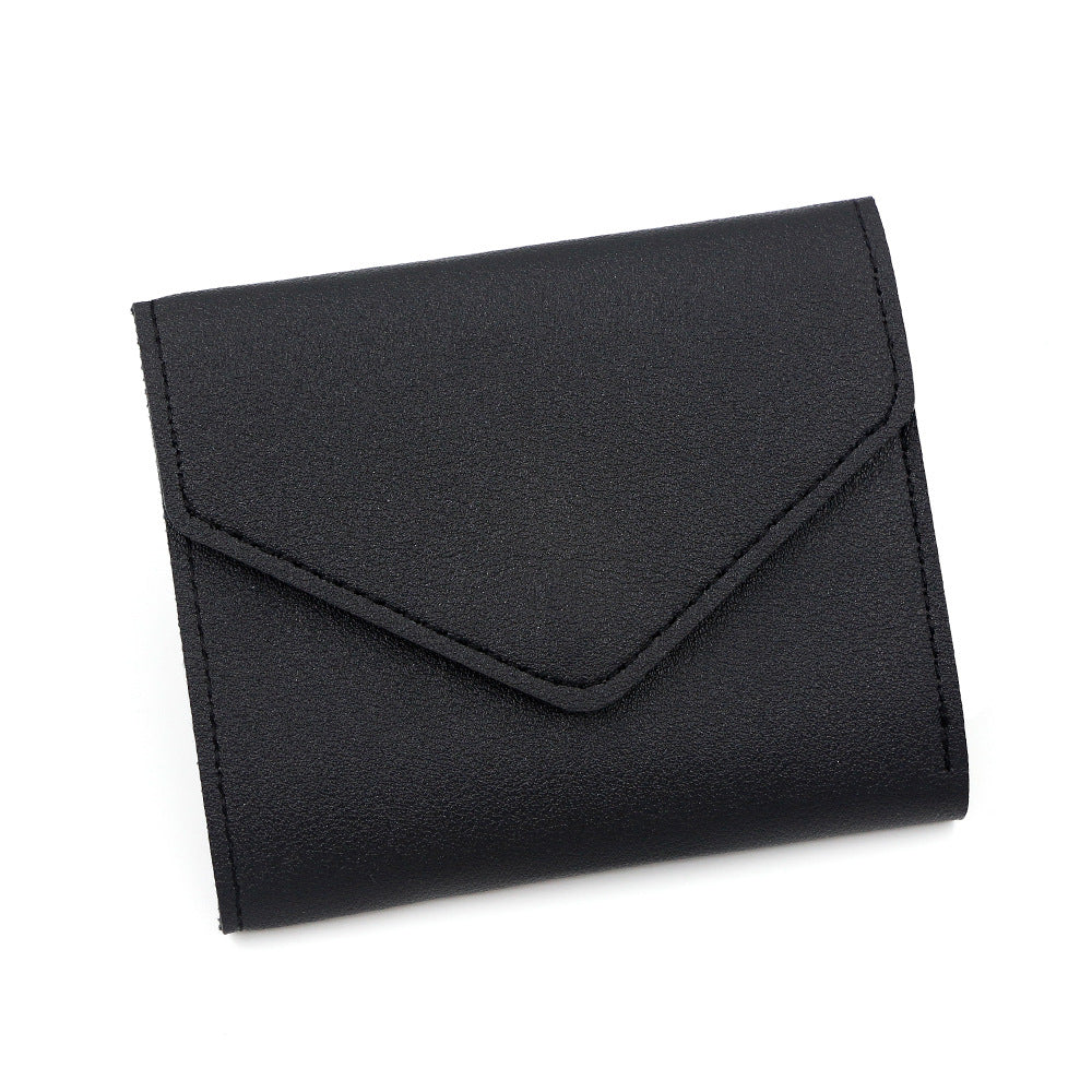 1073-New women's wallet, stylish and simple envelope, three fold short wallet